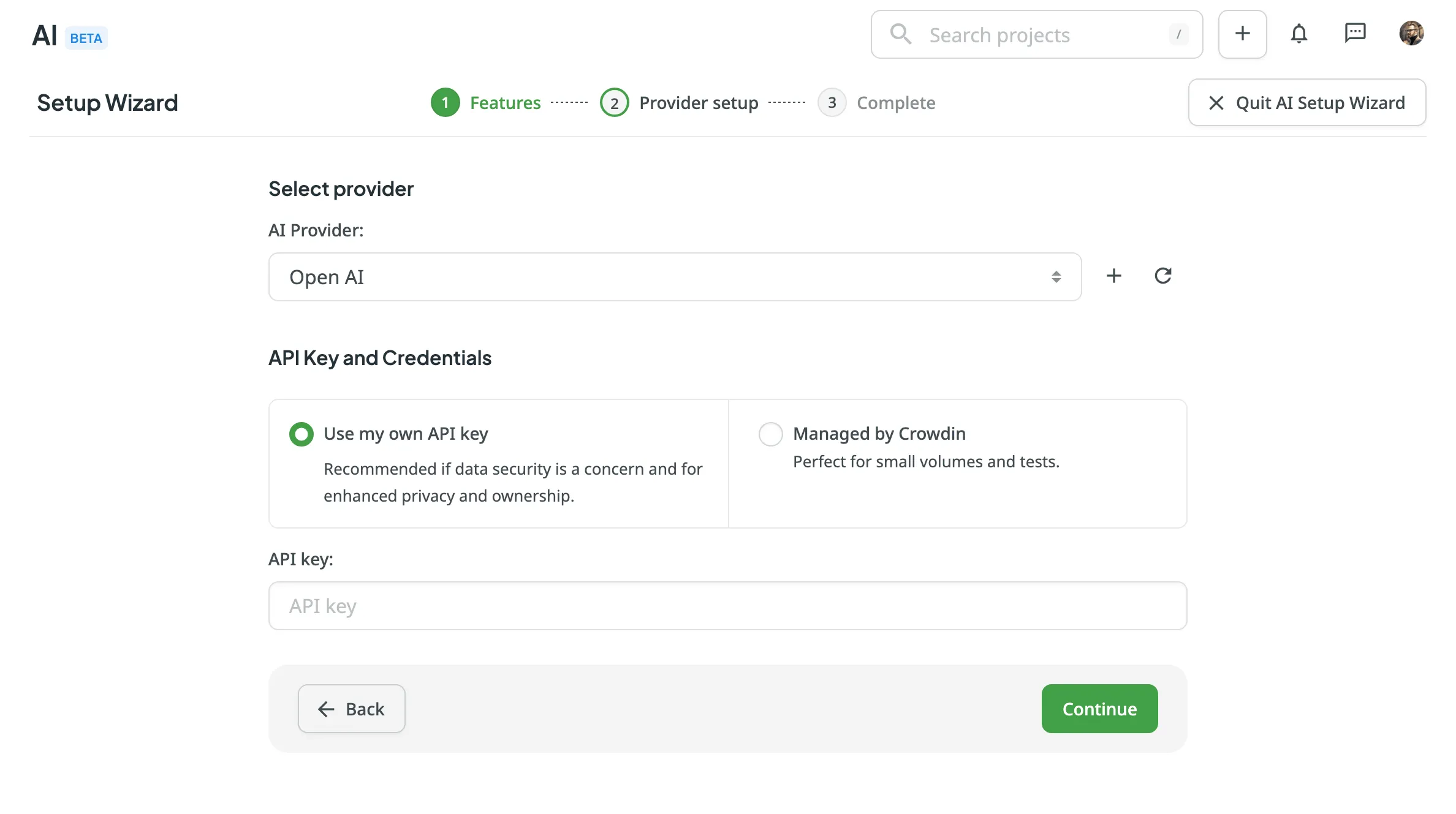 Configuring AI Providers